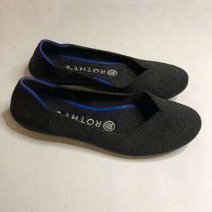 Rothy's Womens Size 6The Round Toe Textile Slip On Ballet Flats Comfort Shoes